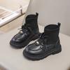 Spring Autumn Kids Boots for Girl Patchwork Fashion Princess Socks Boots Causal Versatile Children Platform Ankle Boots Simple