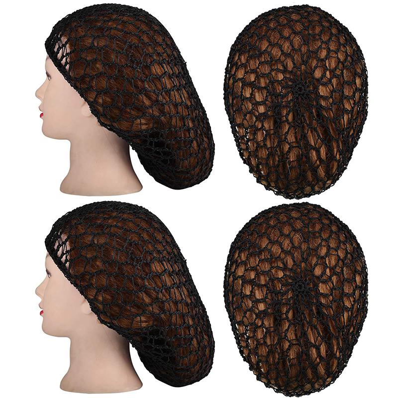 Hair Net Mesh For Women Sleeping Solid Color Crochet Cap Comfortable Snood Beauty Accessories Night Bedtime