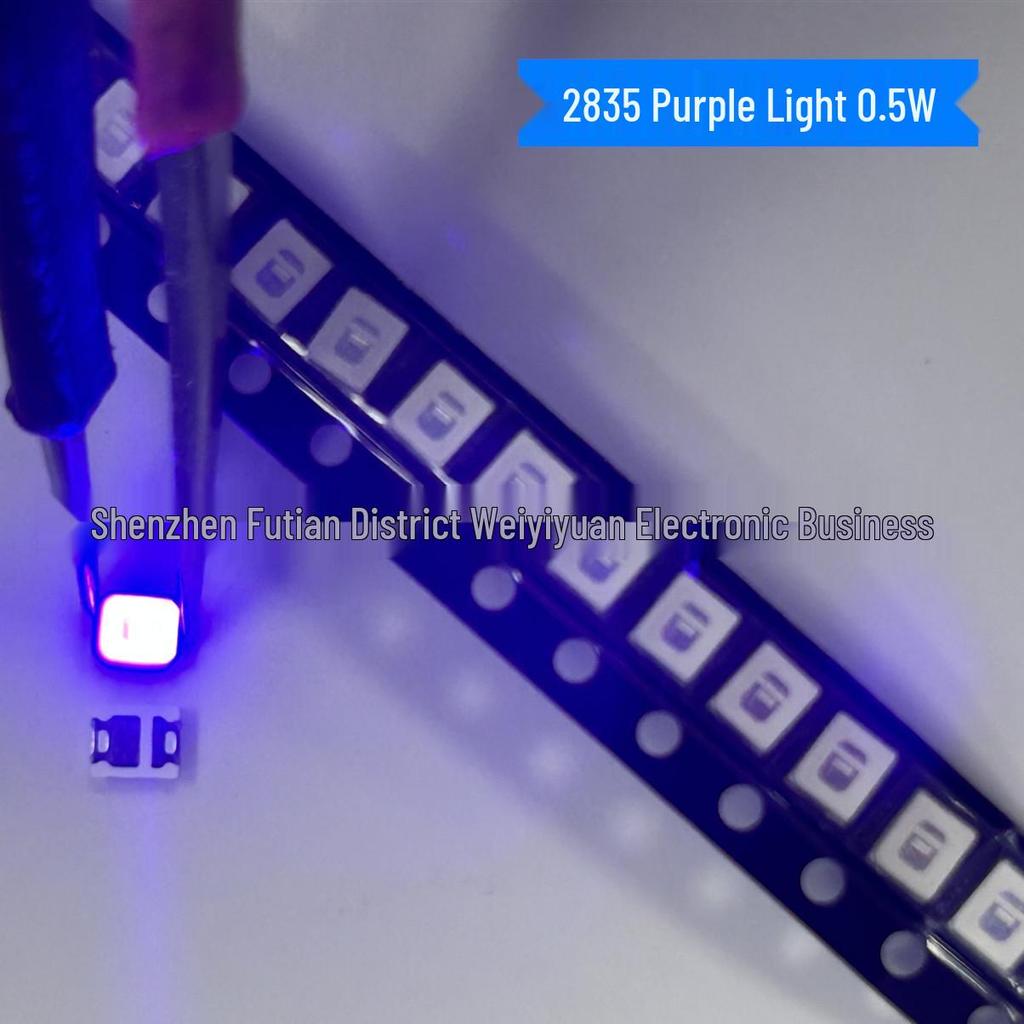 2835 High Brightness Purple LED SMD Lamp Beads 0.5W Large Chip