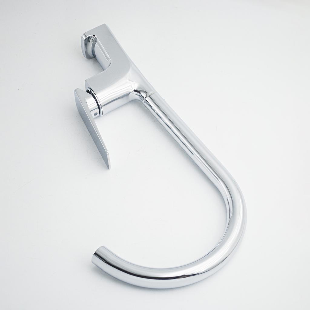 Deck Mounted Single Hole Zinc Hot and Cold Kitchen Sink Faucet Mixer Tap