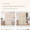 No-Punch Light-Blocking Bay Window Curtain Fabric for Bedrooms