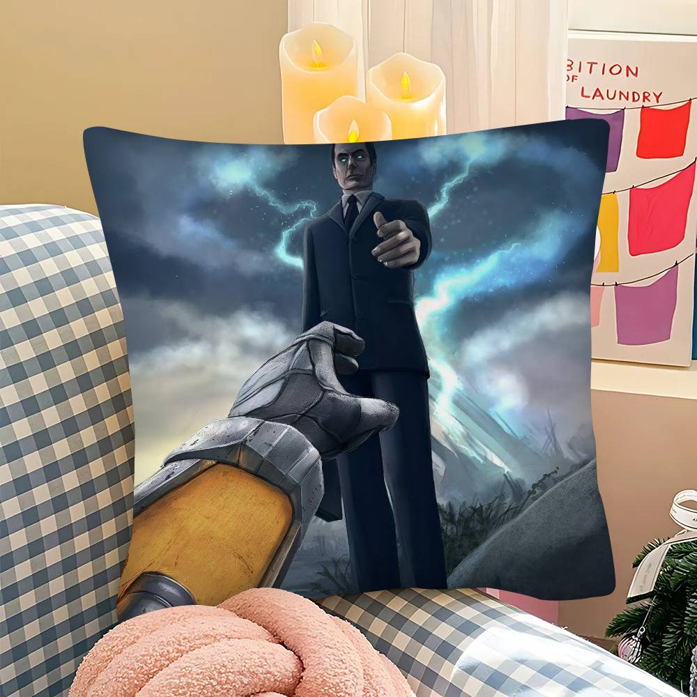 pc Hot Game HHalf Life Anime Pillow Case Fashion Square Pillowcase Bedroom Sofa Room Ins Decoration Leisure