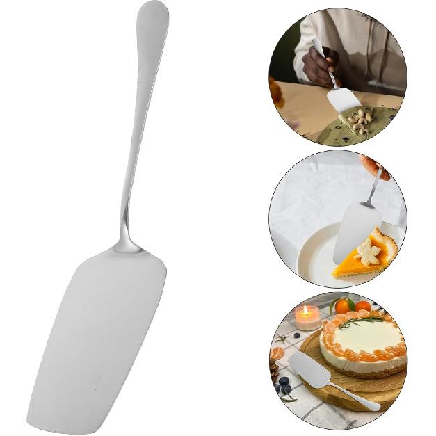 Cake Server Stainless Steel Pie Spatula for Serving, Cutting, Serving Cakes, Perfect for Weddings, Birthdays, Parties