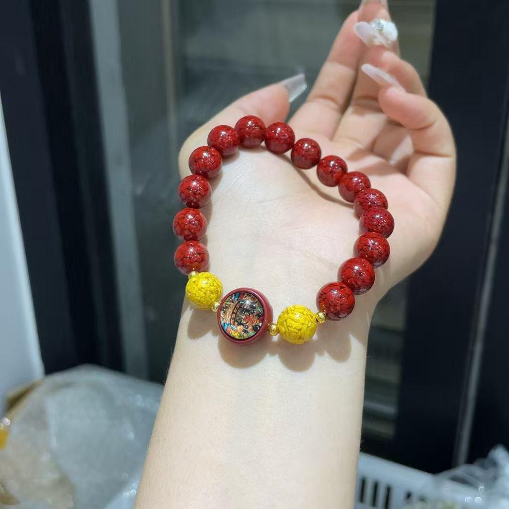 Stylish Unisex Bracelet with Medium Crystal Beads and Zhakiram Accessories