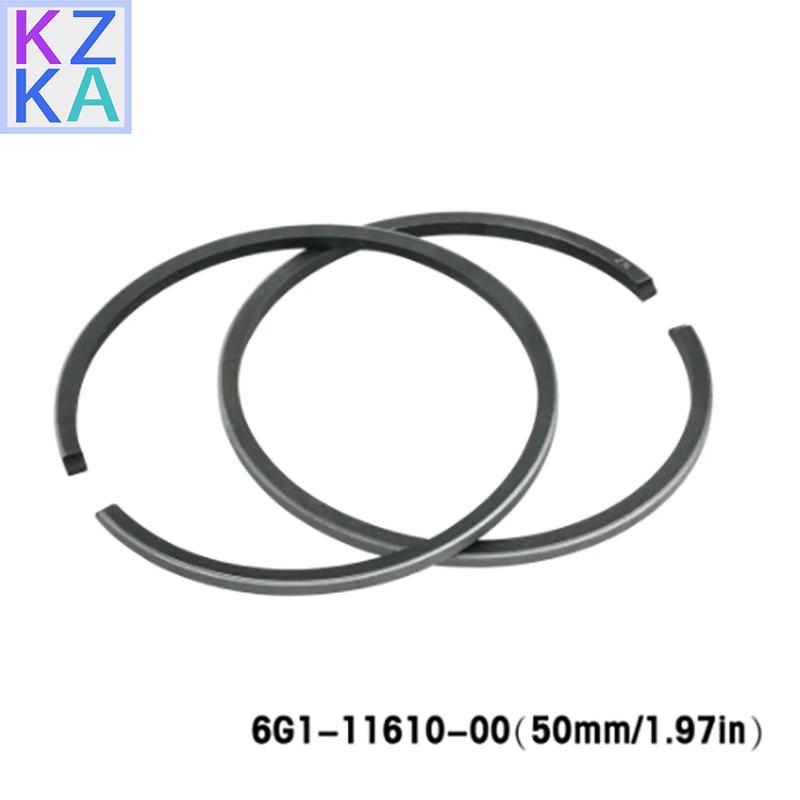 Outboard Motor Piston Ring Set STD 6G1-11610 For Yamaha 2 Stroke 6HP 8HP 4HP Diameter 50mm 6G1-11610-00 6G1-11610 6G111610