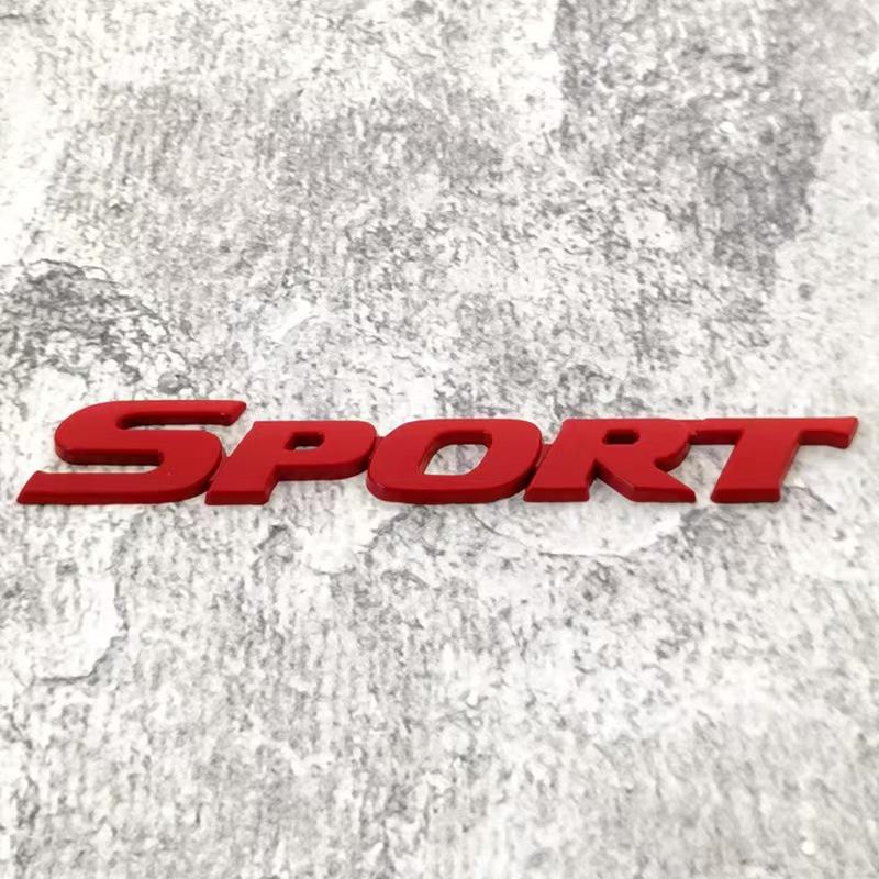 Car SPORT Sport Emblem 3D Letter Car Tail Modification Sticker 1pc