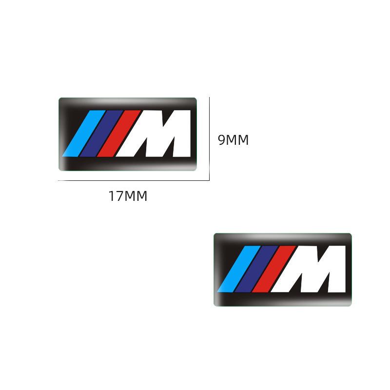 3D Car Sticker Steering Wheel Hub Decals Keyhole Stickers For BMW M E84 E87 X5 E70 F25 E90 E91 F01 F02 E60 E61 F10 F15 F30 M3 HXKCN1