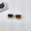 2026 New Square Cut Edge Children's Polygonal Wide Leg Sunglasses, Baby UV Resistant Sunshades