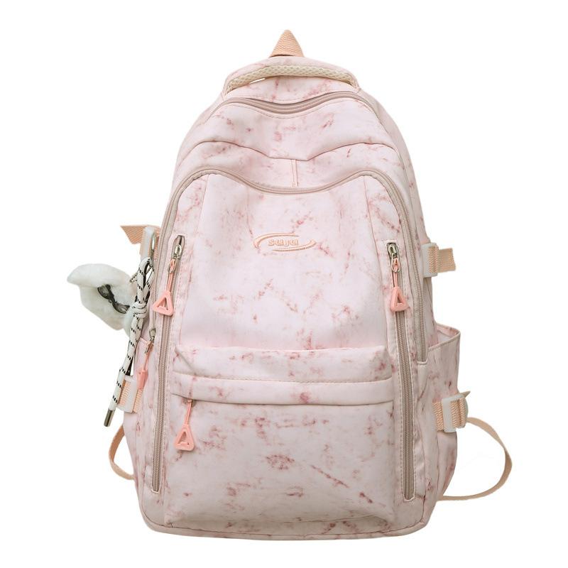 School bag 25 summer new simple large capacity junior high school students backpack travel computer bag female