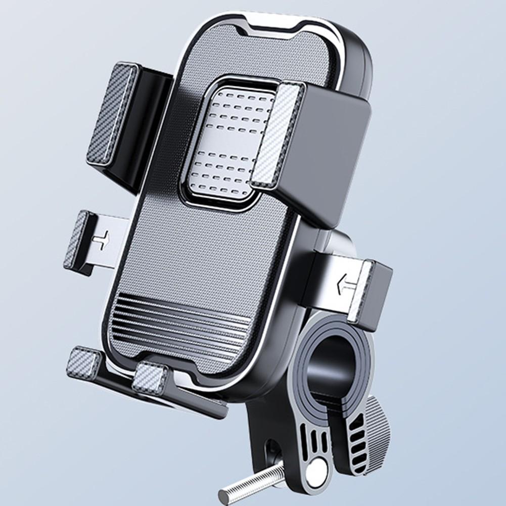 Shock Resistant Motorcycle Mobile Holder Secure Handlebar Navigation Mount