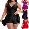 25th Anniversary European & American Plus Size Tummy Control One-Piece Swimsuit