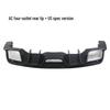 15-17 Ford Mustang Carbon Fiber Rear Lip Kit: US Version Quad Outlet Spoiler