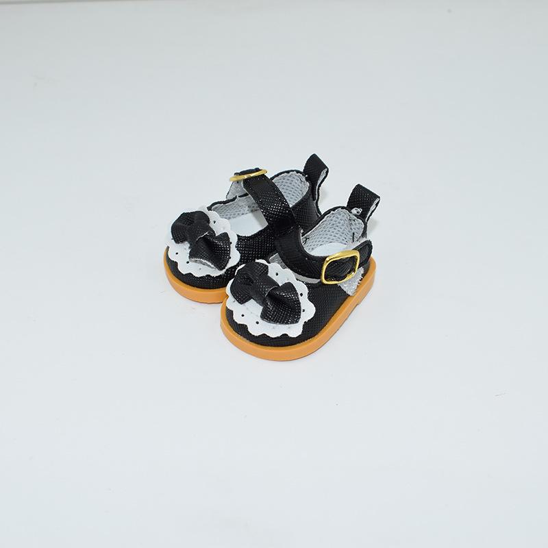 20cm Cotton Doll Bow Princess Shoes - Star Pattern Leather Dress-up Accessories
