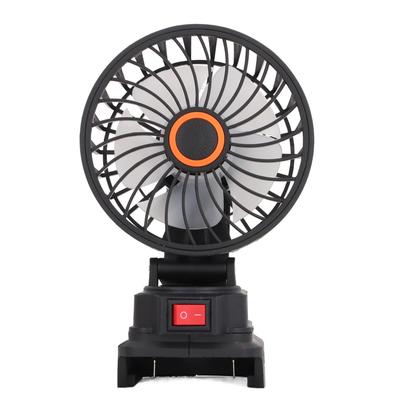 מאוורר נייד 4 אינץ' פועל על סוללה, מתנדנד 360 מעלות, נטען, מאוורר קמפינג חיצוני לסוללות BL1840 18V