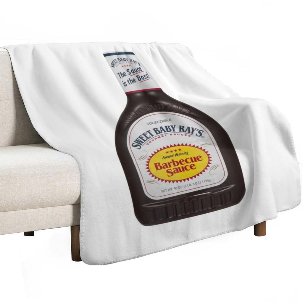 Mark Zuckerberg Sweet Baby Rays Bbq Sause Throw Blanket Travel Size Cozy Blanket for Plane Train