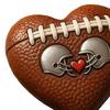 Láska Srdce Fotbal Kapesní Objetí s Pozitivní Kartou Emoční Podpora Srdce ve Tvaru Baseballu Kapesní Žeton Hráči Fanoušci Sběratelský Povzbuzující Dárek