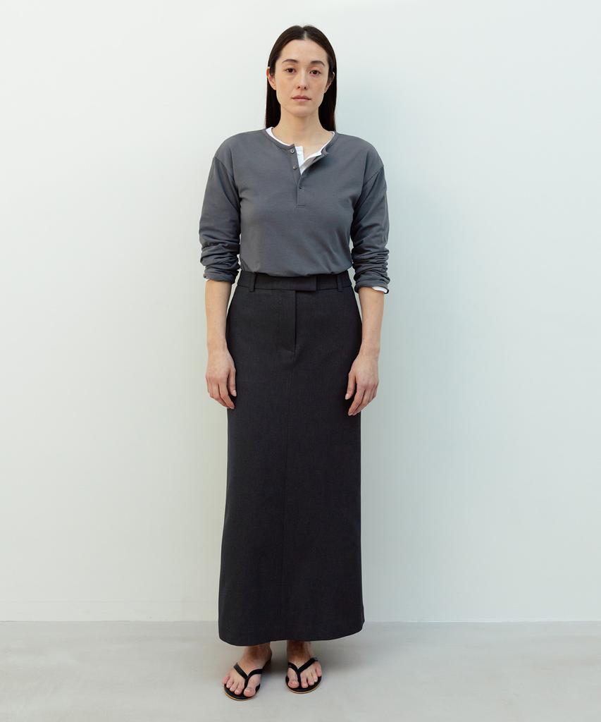 Beullaengkeulumumeon Thea Maxi Skirt_Charcoal