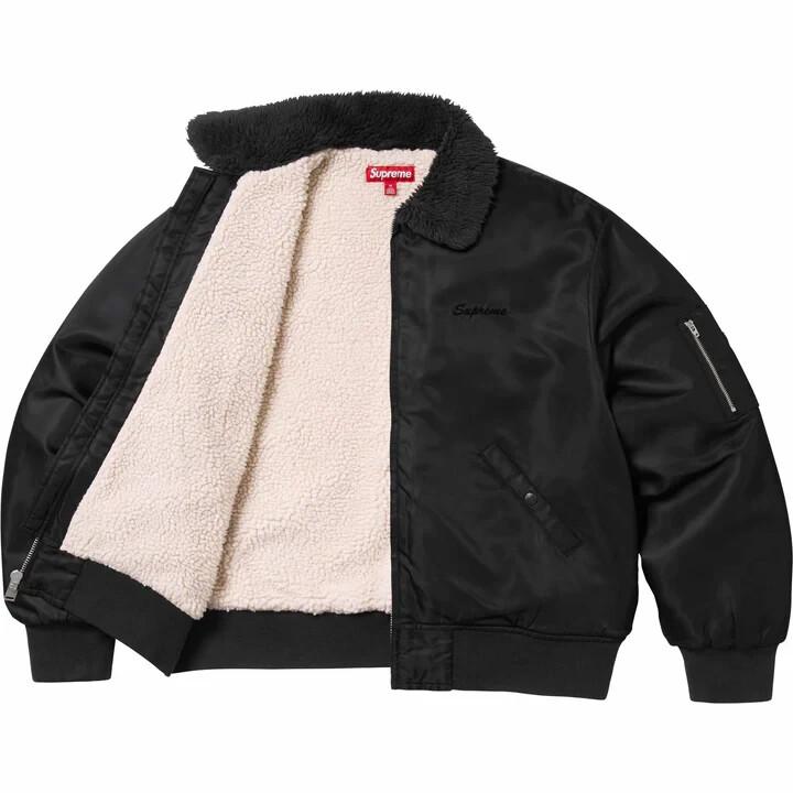 Supreme AOI Nylon Bomber Jacket Black