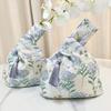Japanese Pattern Yukata Drawstring Small Small Handheld Pouch [Samcos] Pouch, Bag, Bag, One-Handed Handbag, Handbag, Bag, (Blue)
