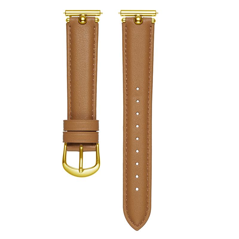 

20mm Universal Smart Watch Band Genuine Cow Leather Strap Replacement As shown D