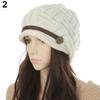Women's Fashion Braided Autumn Winter Warm Baggy Beanie Knit Crochet Ski Hat Cap