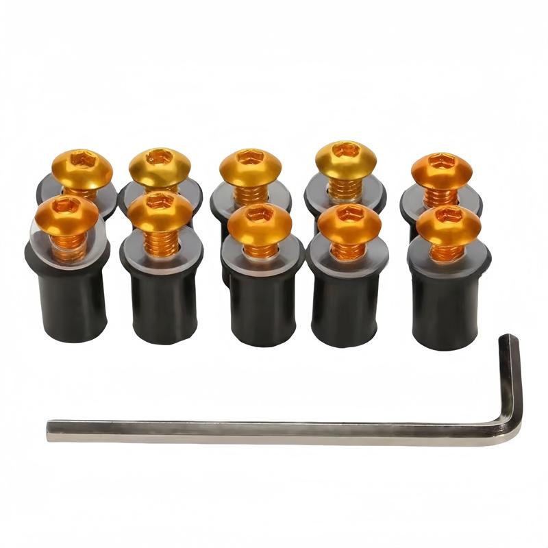 10 BUC M5 Carenaj Parbriz Șurub Șurub Kit Parbriz Montare Piuliță șurub Pentru YAMAHA YZF R15 R25 R125 R1 600R R1M R1S YZF600R LS