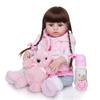 KEIUMI 48cm Realistic Silicone Baby Girl Doll