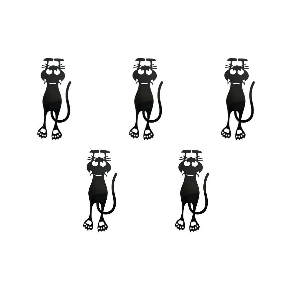 1/3/5/10Pcs 3D Hollow Kitten Bookmark Book Marks Clips Cat Shaped Book Page Marks Clip Set For Teachers Students Book Lovers