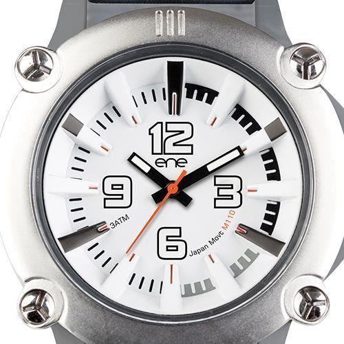 Montre Hommes - Ene Montres - UE72418 - Bracelet en nylon gris - Quartz Analogique