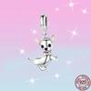 New 925 Sterling Silver Dog and Red Snowman Charm Bead Fit Original 925 Fashion Bracelets DIY Fine Jewelry Making for Women