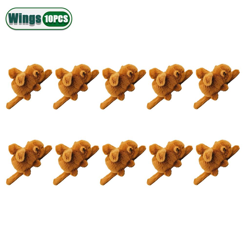 1-10PCS Rytanda Capybara Clap Circle Toys  Capybara Plush Hand Ring Fun Pop Circles Kids  Gift Slap Snap Wrap Wristband Bracelet