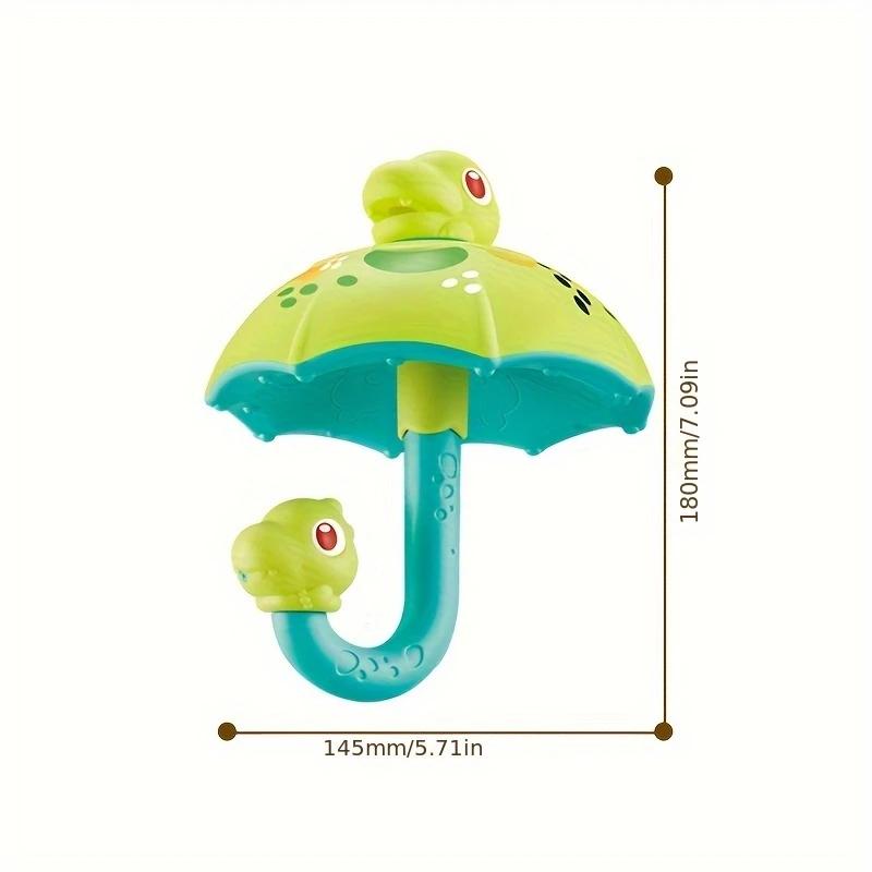 

Dinosaur Bath Toy with Shower Water Play Animal Role Toy for Preschool Includes Umbrella Educational Swimming Summer Gift Toy