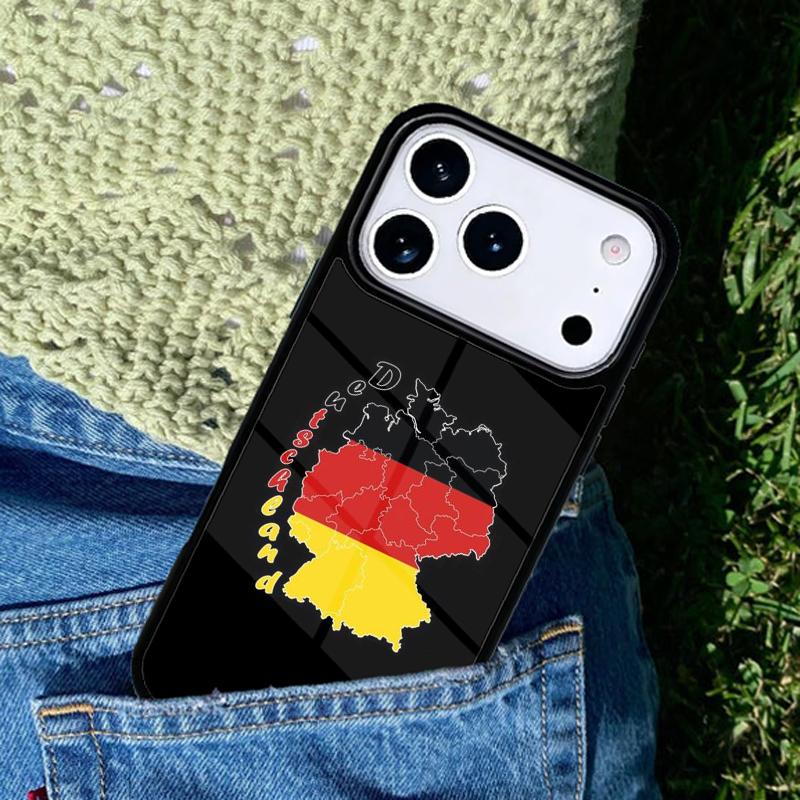 Germany Flag National Emblem phone case cover Compatible with for IPhone 17air 16e 15 14 13 12 11Pro Max 17 Air