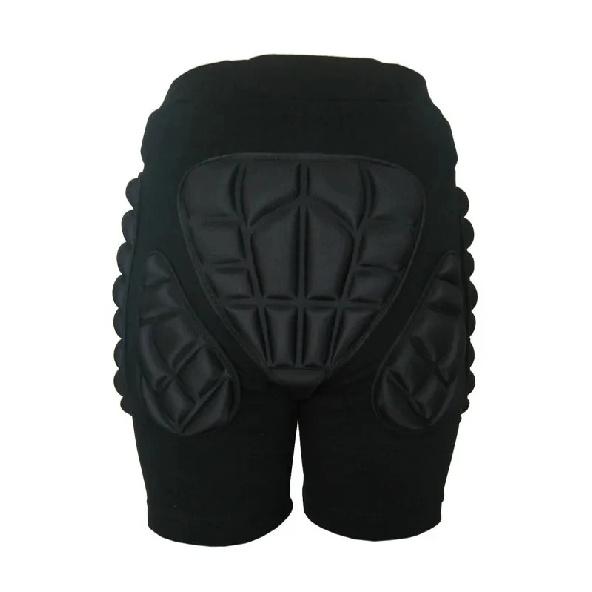 Black Sports Skiing Skating Snowboarding Shorts Hip Protective Bottom Padded for Ski & Roller Skate & Snowboard Hip Protection