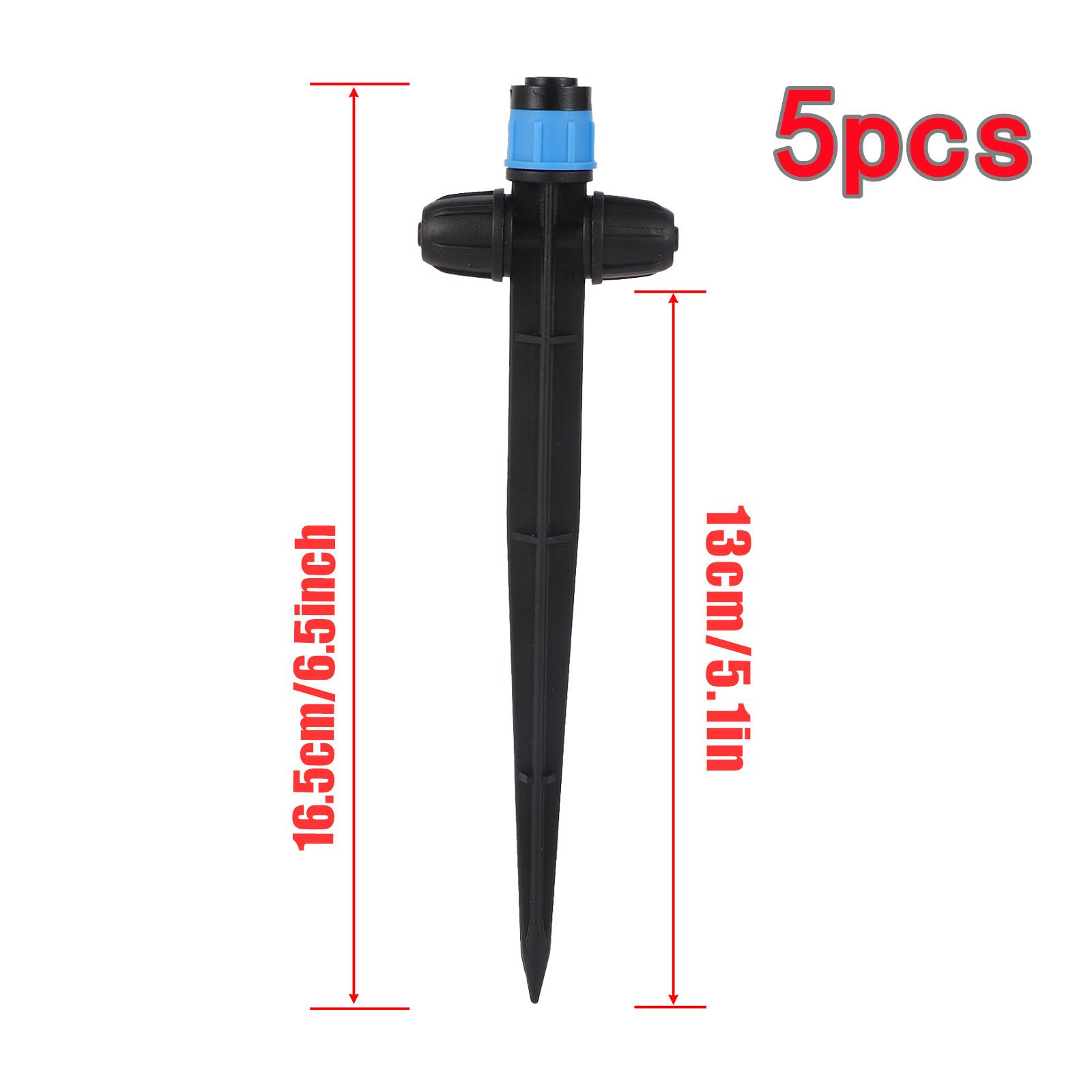 

5/50 шт. универсальный разбрызгиватель с регулируемым расходом на 360°, насадка с шипами, садовая теплица, газон, балкон, цветок, поливочный излучатель синий