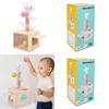 Holz-Lernspielzeug für Kleinkinder mit Drehspur und Ball, zum Selberbauen für frühes Lernen