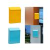 Wall Mounted Mailbox Modern with Key Decorative Newspaper Holder Box for Home Office Outside House Gate Outdoor Decoration