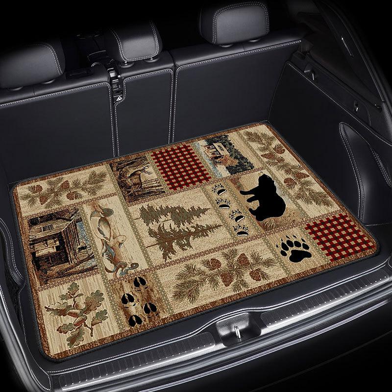 

Сверхпрочный коврик в багажник автомобиля Водонепроницаемый Пыленепроницаемый Легко чистится Прочный Нескользящий Защитник заднего сиденья Автомобильный коврик Защитник багажника с пылезащитными свойствами 75*100cm