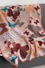 Women' Viscose Scarf 180X85 "Butterflies" - Pastel Shawl with a Boho Style Print