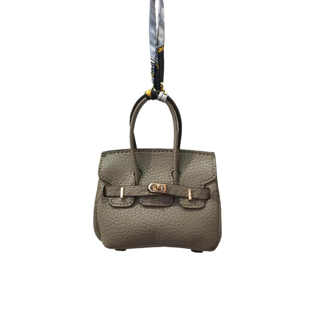 Chic Mini Bag Charm: Earphone Pouch, Coin Purse & Car Keychain for Women