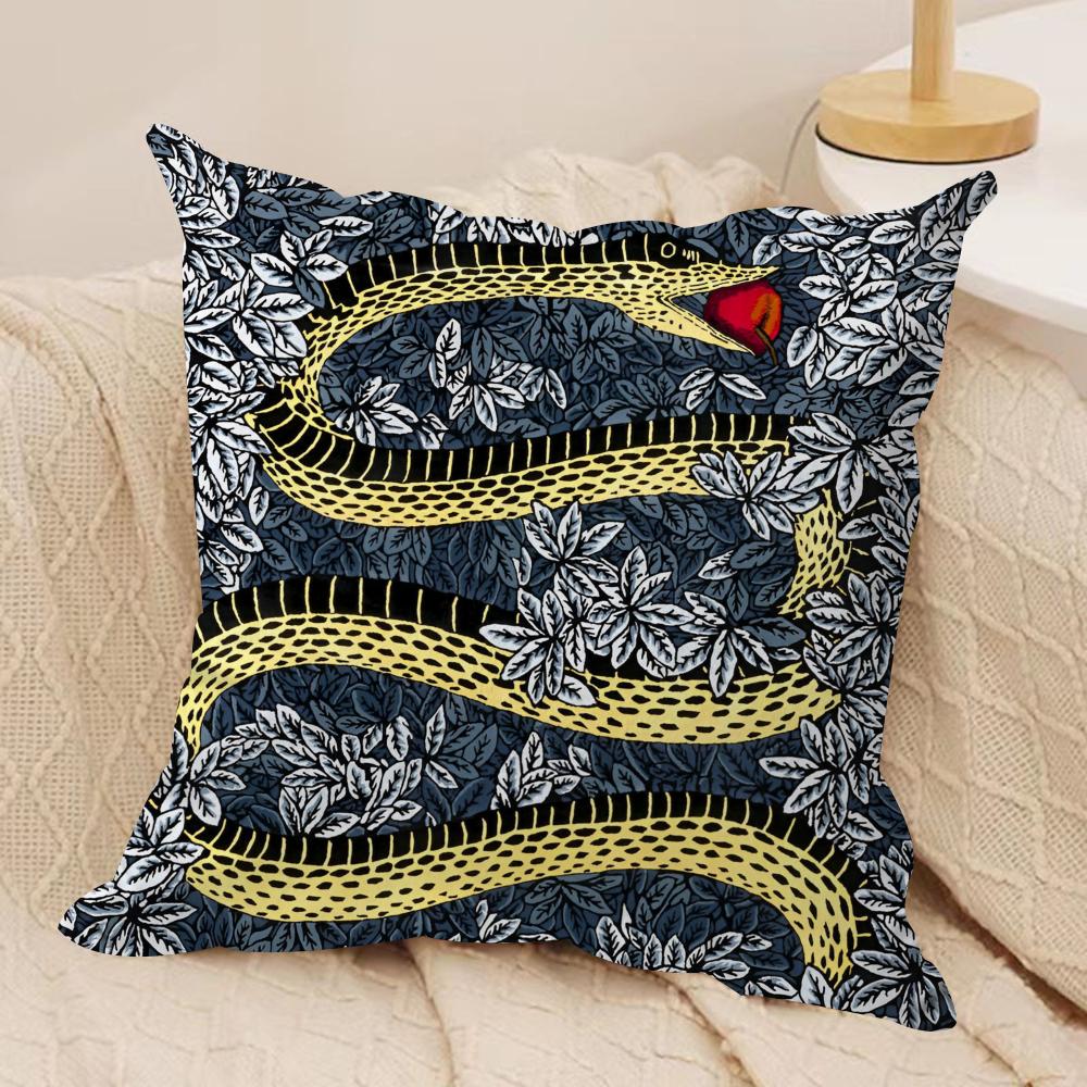 EnglandAbstract Art Figure Cushion Cover Silky Short Plush Double-Sided Printed Pillow Case for Sofa All Seasons Home Decor Gift