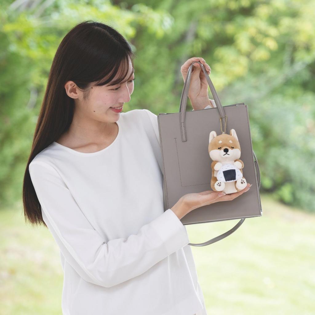 Ribheart Food Mascot Charm Premium Nemunemu Animals Onigiri (approx. 13cm in length) Shiba Inu Kotaro Cute Mascot 47301-02