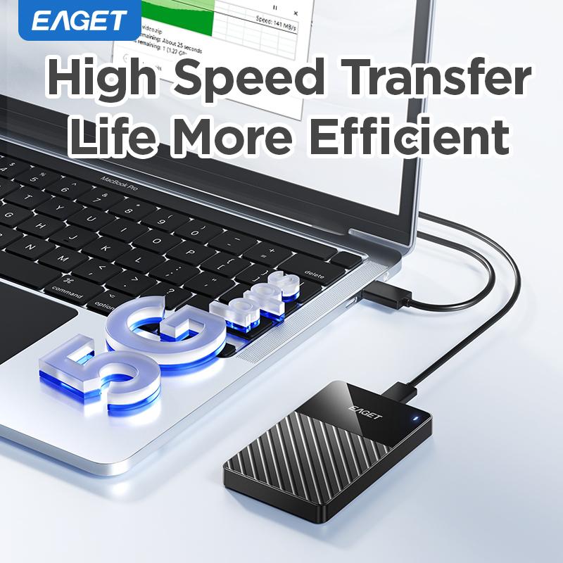 Tragbare externe Festplatte Speichererweiterung Mobile HDD USB 3.0 für PC, Mac, Desktop, Laptop, PS4, PS5 , Büro & Spiel