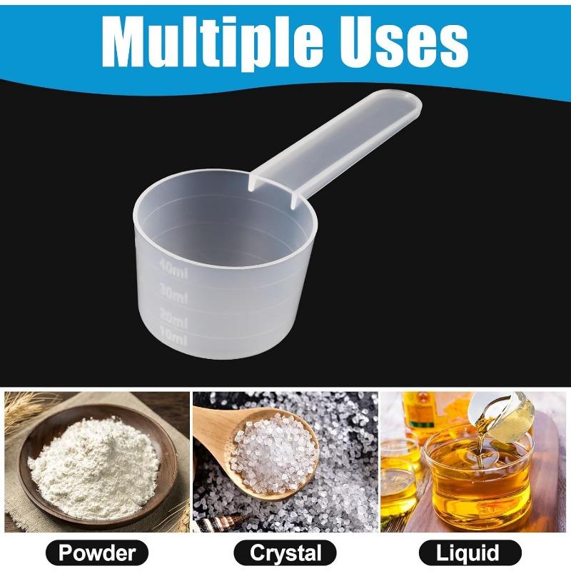 Transparenter Messlöffel, Backmesslöffel, 40 ml Waschmittel, Proteinpulver, Kreatin