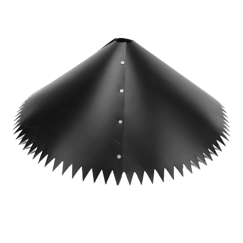 Squirrel Baffle for Bird Feeder Pole PVC Stainless Steel Outside Pole Mount Squirrel Proof Bird House Guard Black