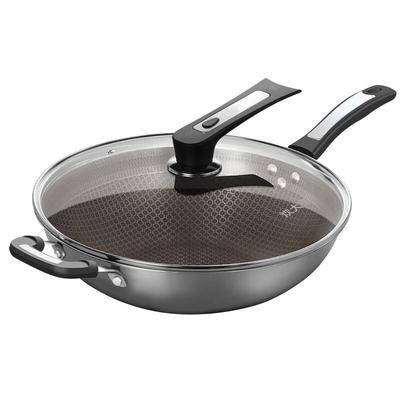 Chui Da Huang 34cm Non-stick Stainless Steel Wok