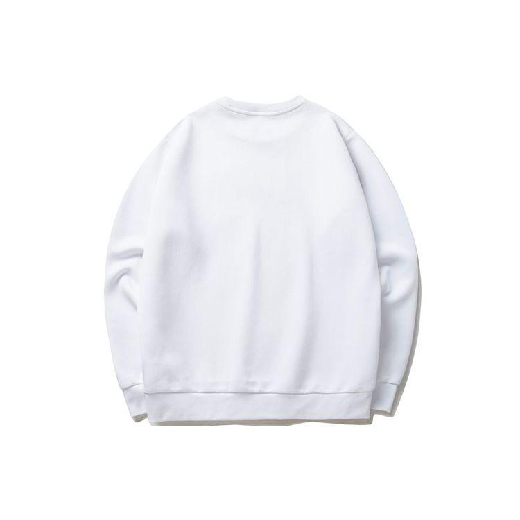 Anta Thompson KT Basketball Series Letter Print Sports Crew Neck Sweatshirt Men sweatshirt White 152211716-1