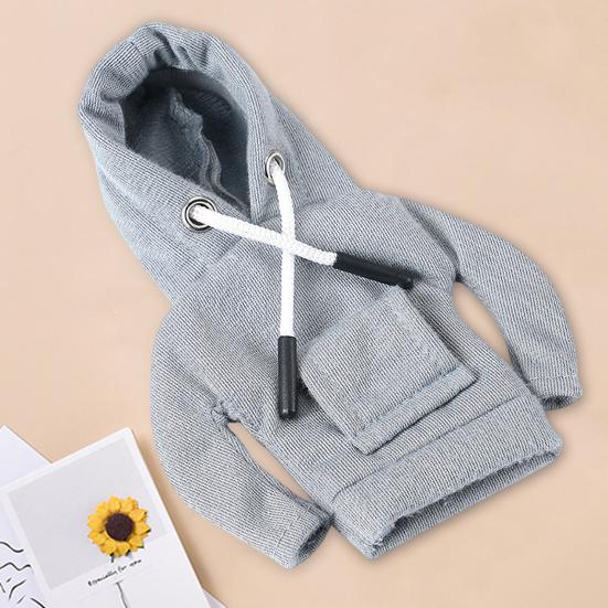 Desk Goose Hoodie Costume Adjustable Hooded Sweater for 7" Doll Mini Porch Goose Costume with Pocket Decorative Gift for Enthusiasts