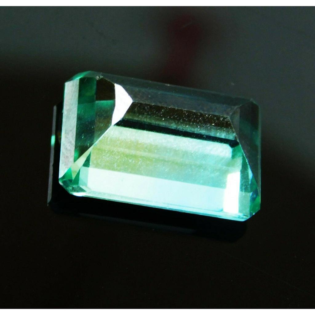 CERTIFIED 10.00 Ct Amazing Green Tourmaline Emerald Cut Loose Gemstone Natural A-302