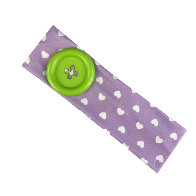 Summer Dopamine Large Button Wave Dot Headband Fashionable Ins Style Elastic Headband Sports Fitness Sweat-Absorbent Hairband